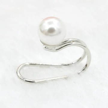 New U-shaped Ear Clip Star Pearl Diamond Earrings Without Piercing Simple E