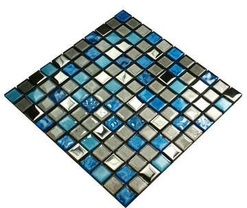 Mozaika szklana niebieska grafit BLUE SHADOW