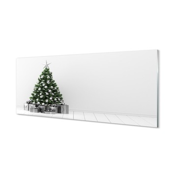 Lacobel ochronny + klej Choinka prezenty 125x50 cm