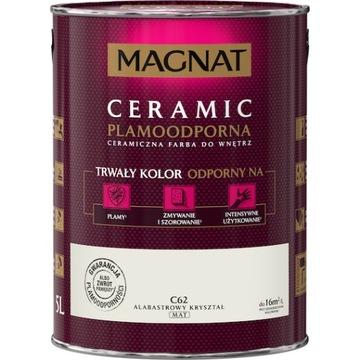 FARBA MAGNAT CERAMIC 5L C62 ALABASTROWY KRYSZTAŁ