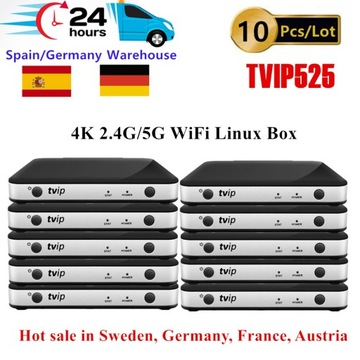 Горячие продажи 10 шт. 4K UHD Linux Amlogic S905W TV Box System