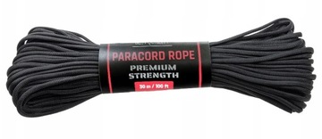 BSH - SUPER STRONG DURABLE PARACORD SURVIVAL ЧЕРНЫЙ 30 м / 250 кг
