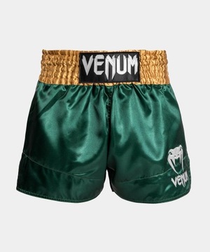 Venum Spodenki Muay Thaï Classic Shorts Green/Gold/White S