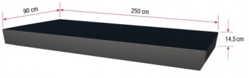 Навес Premium BS PLUS 250 x 90 x 14,5 см