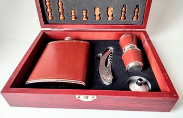 ШАХМАТЫ, дерево, Стаканы, ПЕРСОВКА, Подарочный набор