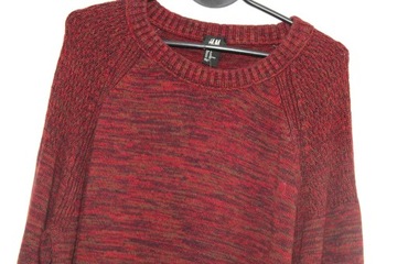 x2 H&M Stylowy Męski Sweter Melanż Bawełna XL