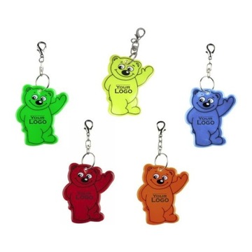 ODBLASK BRELOK MIŚ BEAR brelok breloczek z LOGO