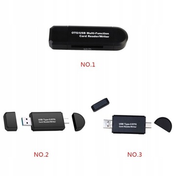Устройство чтения карт памяти Micro USB OTG USB-C Type-C 3-в-1