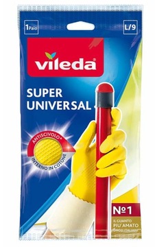 RĘKAWICZKI VILEDA UNIWERSALNE SUPER GRIP GUMOWE L
