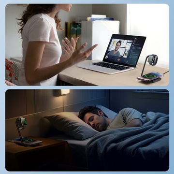 ИНДУКЦИОННОЕ ЗАРЯДНОЕ УСТРОЙСТВО JOYROOM 2В1 15ВТ С СТАНЦИЕЙ MAGSAFE ДЛЯ ТЕЛЕФОНА-ЧАСОВ