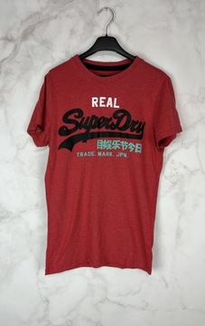 Superdry Czerwony T-Shirt Męski