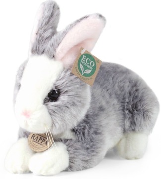 Maskotka Królik Szaro-Biały Zajączek - 23cm