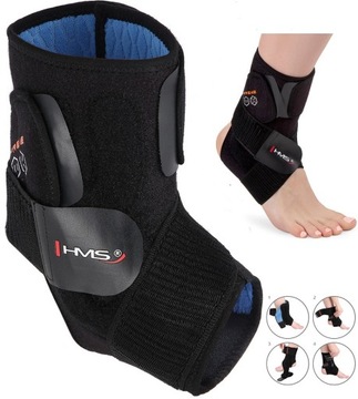 Компрессионный бандаж-стабилизатор лодыжки, универсальный размер HMS