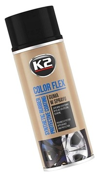 Guma w Sprayu K2 Color Flex Czarny Połysk 400ml