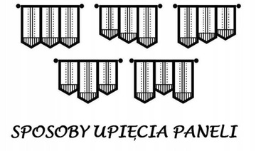 Panel, ekran, ażur, firana PORTOS rozm. 90x230cm