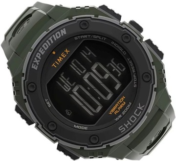 SPORTOWY ZEGAREK MĘSKI TIMEX TW4B24100 SHOCK EXPEDITION XL INDIGLO BOX 50mm