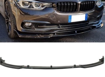 Dokładka zderzaka przednia dla BMW F30 F31 2013-2019 SPLITTER CZARNY POŁYSK