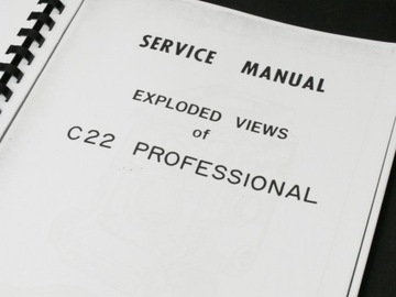 SERWISÓWKA Mamiya C22 Service Manual UNIKAT!