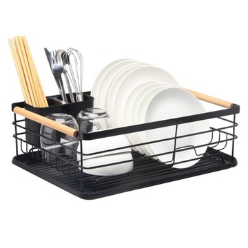 Dish Drainer Rack Kitchen Monolayer Cutlery Shelf