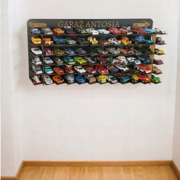 ПОЛКА-ОРГАНИЗАТОР ДЛЯ АВТОМОБИЛЕЙ HOT WHEELS С НАЗВАНИЕМ 72 МЕСТА