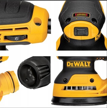 ЭКСЦЕНТРИЧЕСКАЯ ШЛИФОВАЛЬНАЯ МАШИНА DEWALT 125 ММ, 280 Вт ТОЧНОСТЬ, КОМФОРТ, ИННОВАЦИИ