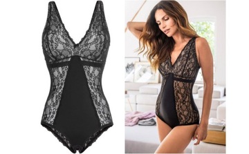 BONPRIX _ZT FUD KORONKOWE BODY CZARNE DAMSKIE _/ 46