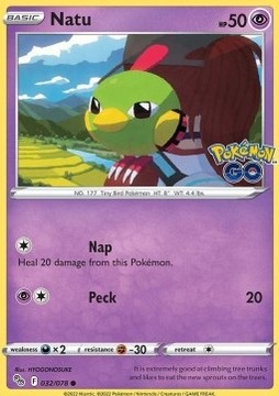 Pokemon TCG Psychic - Natu (PGO 032)