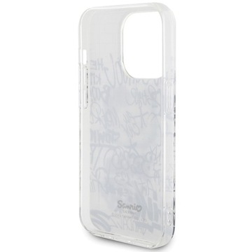 Чехол Hello Kitty IML Kitty On Bricks Graffiti для iPhone 14 Pro Max — белый