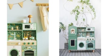 Большая деревянная кухня с детскими аксессуарами CLASSIC WORLD Retro Vintage