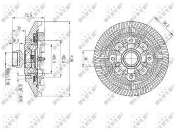 SPOJKA VENTILÁTOR DODGE DURANGO 3.6-5.7 97-10