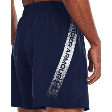 Under Armour Szorty sportowe UA Woven Graphic Shorts 1370388 Granatowy Regu