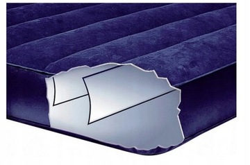 MATERAC DMUCHANY INTEX WELUROWY + POMPKA DUŻY 1 OS