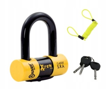 MOCNA KŁÓDKA U-LOCK XTREME + PRZYPOMINACZ AUVRAY