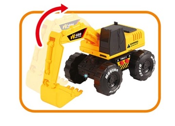 KOPARKA Z RUCHOMĄ ŁYŻKĄ OBROTOWA 360' DŹWIĘKI