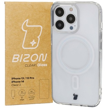 Etui + szkło do iPhone 13 Pro, Bizon, do MagSafe