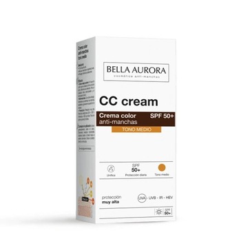 Bella Aurora Anti-Dark Spots CC Cream Spf50+ średni odcień 30 ml