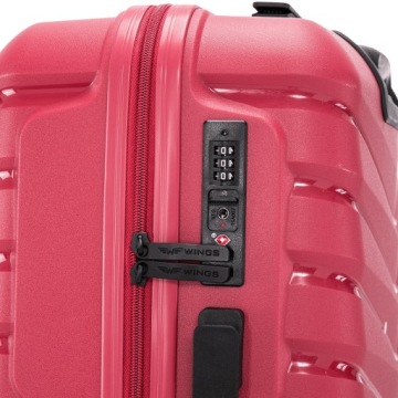 Дорожный чемодан для кабины Wings ПОЛИПРОПИЛЕН, 4 колеса, кодовый замок TSA