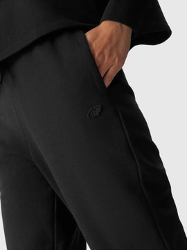 SPODNIE DRESOWE DAMSKIE 4F SPORTOWE DRESY BAWEŁNIANE Z KIESZENIAMI AW240819