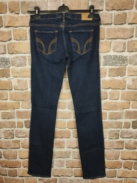 HOLLISTER Jeansowe SPODNIE PROSTE Niski stan W27 L35