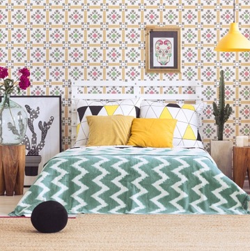 Шаблон рисования Плитка Портаразображение 10x10 см ацтек