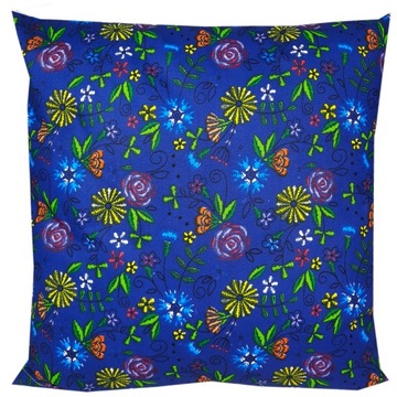 Poszewka na jaśka poduszkę 50x50 ŁOWICKIE GRANAT