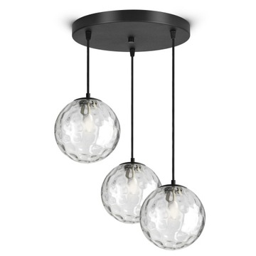 Lampa Wisząca Sufitowa Żyrandol Szklane Kule - EZ3 Texture LED G9