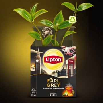 Набор черного чая Lipton экспресс EARL GREY, LEMON 2х92 пакетика 322г