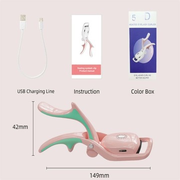 Щипцы для завивки ресниц с подогревом, Электрические щипцы для завивки ресниц, портативные, с подогревом