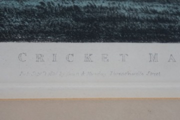 Графическая литография Джеймс Поллард Крикет 1834