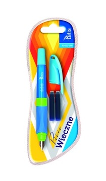 ПЕРЬЕВАЯ РУЧКА С ИРИДИЕВЫМ НАКОНЕЧНИКОМ СИНАЯ + 2 КАРТРИДЖА