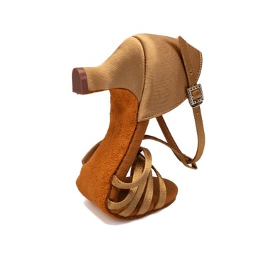 Обнаженная бежевая танцующая обувь 5,5 см