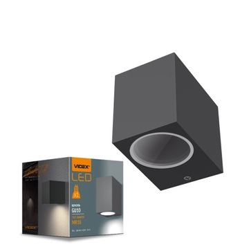 Kinkiet Oprawa Elewacyjna Zewnętrzna Spot Lampa LED Szara GU10 VIDEX