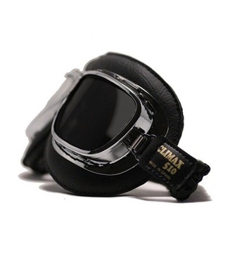 LUKSUS RETRO GOGLE KASKI MOTOCYKLOWE CLIMAX SKÓRA