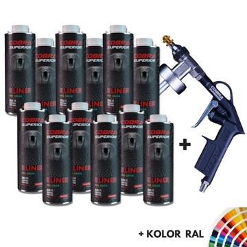 COBRA SUPERIOR 12szt., kolor, zestaw z pistoletem